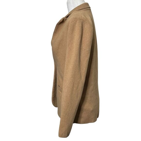 J Crew Sweater Blazer Women’s Size Small Camel 100% Cotton Knit Jacket Classic - Picture 5 of 8